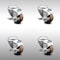 Service Caster 3 Inch SS High Temp Glass Filled Nylon Swivel Bolt Hole Caster Set with Brake SCC-SSBH20S314-GFNSHT-TLB-4 - alternate 1